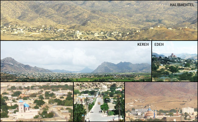 Arial view of Keren and Halibmentel